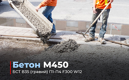 бетон м350 w8 цена